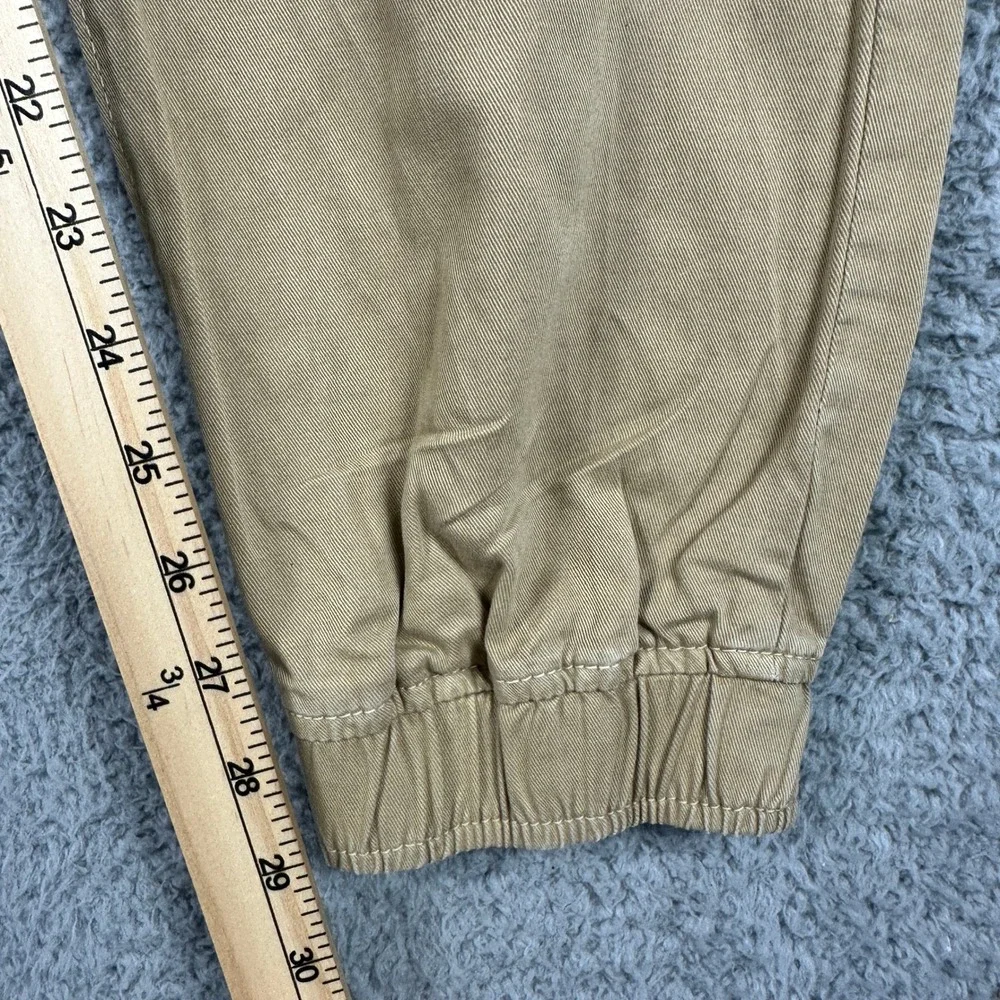 American Eagle Jogger Pants Mens‎ Medium Khaki Tan Cotton Twill Casual Lounge